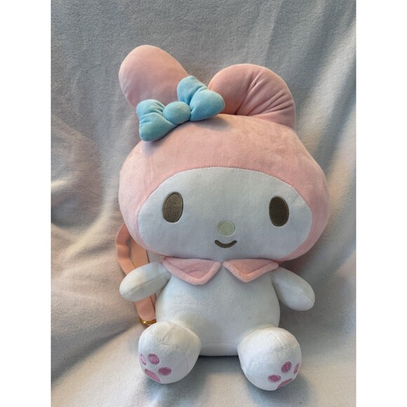 Sanrio Other - Sanrio My Melody Backpack Girls Small Pink Plush Velour Bow Adjustable Straps